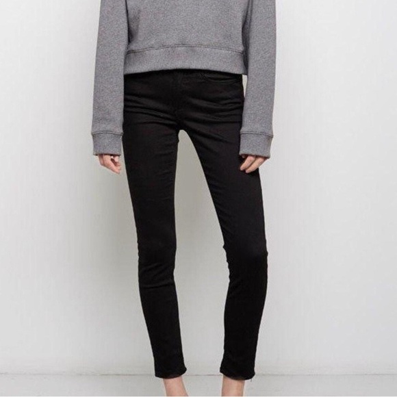 Ag Adriano Goldschmied Denim - Adriano Goldschmied The Legging Ankle Black Super Skinny Ankle Jeans Size 25